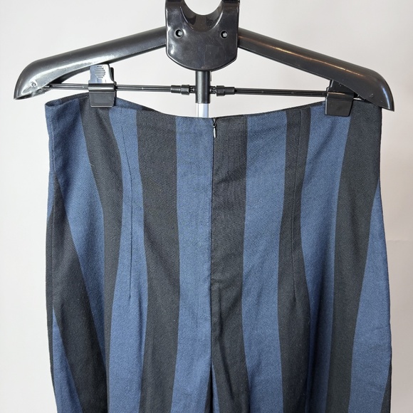 Marrakshi Life Collection 14 Blue and Black Wide Leg High Rise Pants - Picture 6 of 11